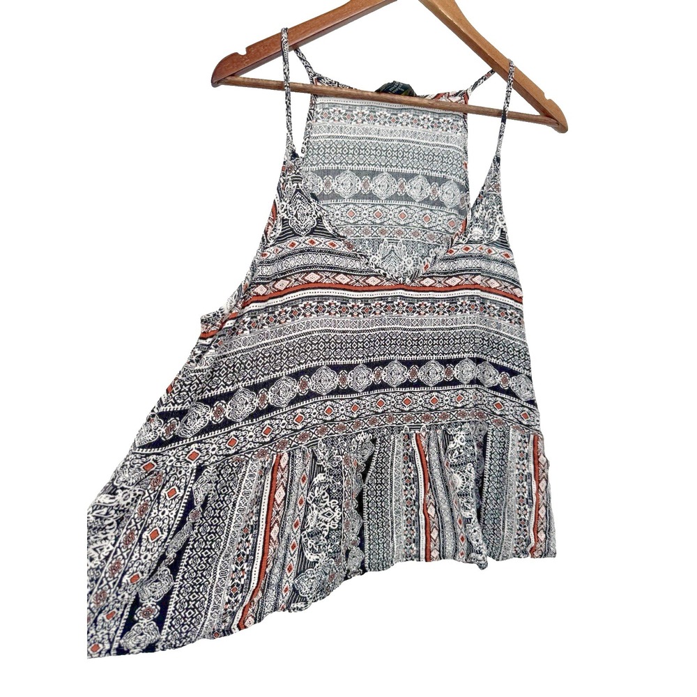 Forever 21 Curve Plus swing tank crop‎ boho festival beachy cover up summer 2X
